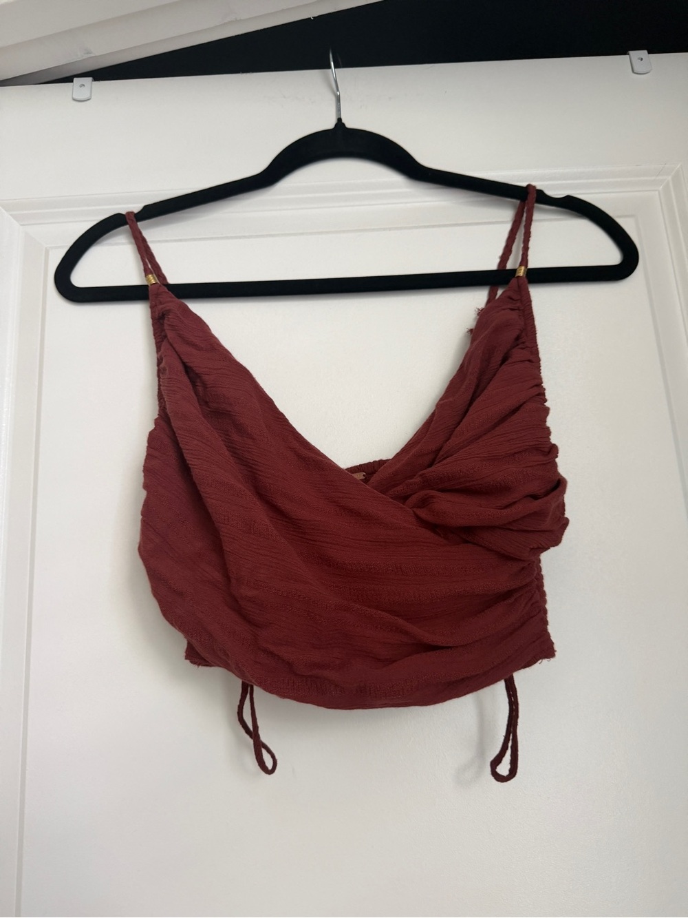 Free People Cherry Mahogany Crop Top